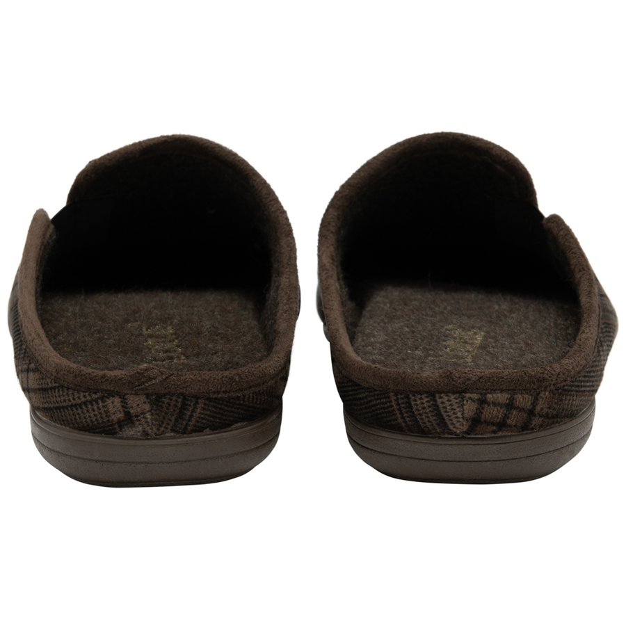 Lotus - Rickardo - Brown Check - Slippers