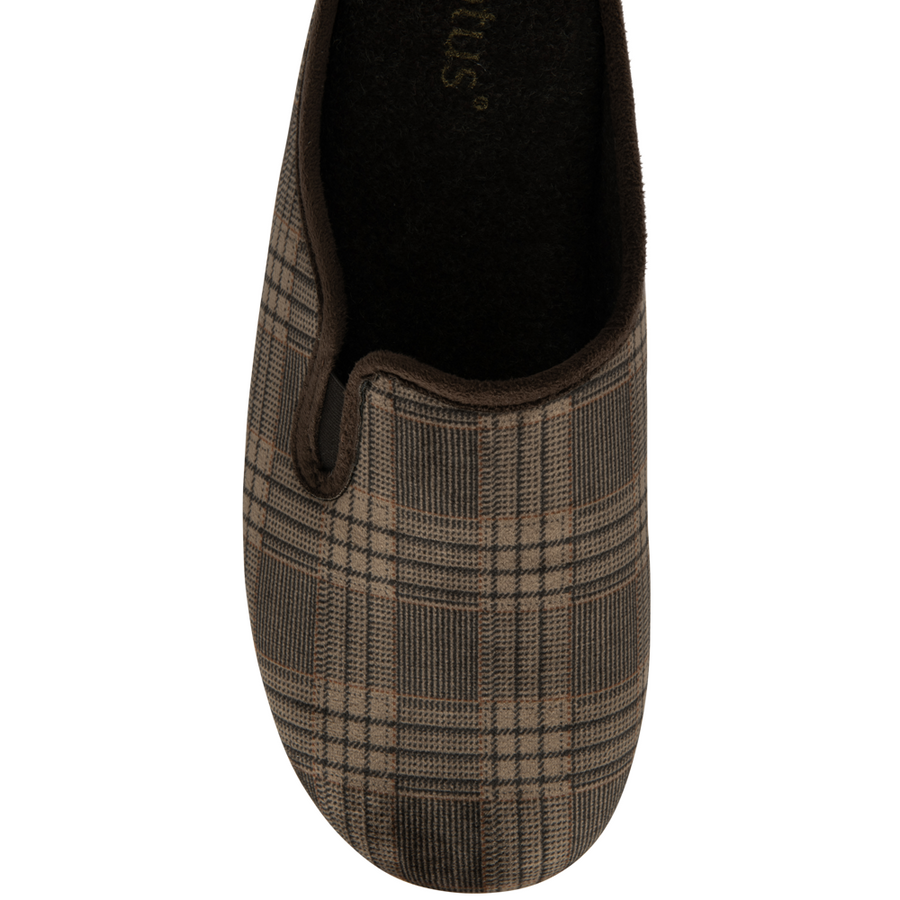 Lotus - Rickardo - Brown Check - Slippers