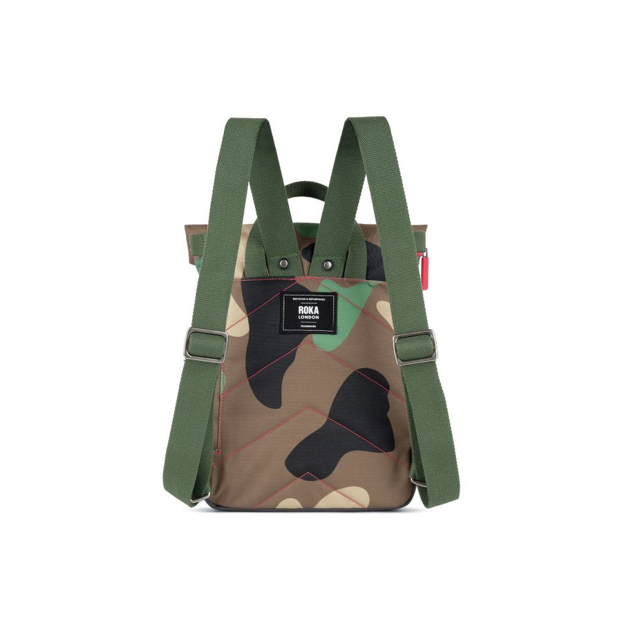 Roka - Canfield B  Vintage Camo Small Recycled Canvas - Bags
