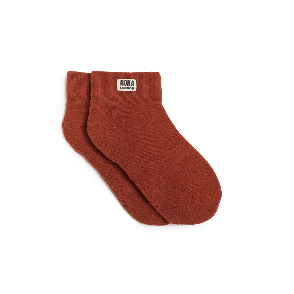 Roka - Wembley Bran Crop Sock Womens Organic Cotton - Socks