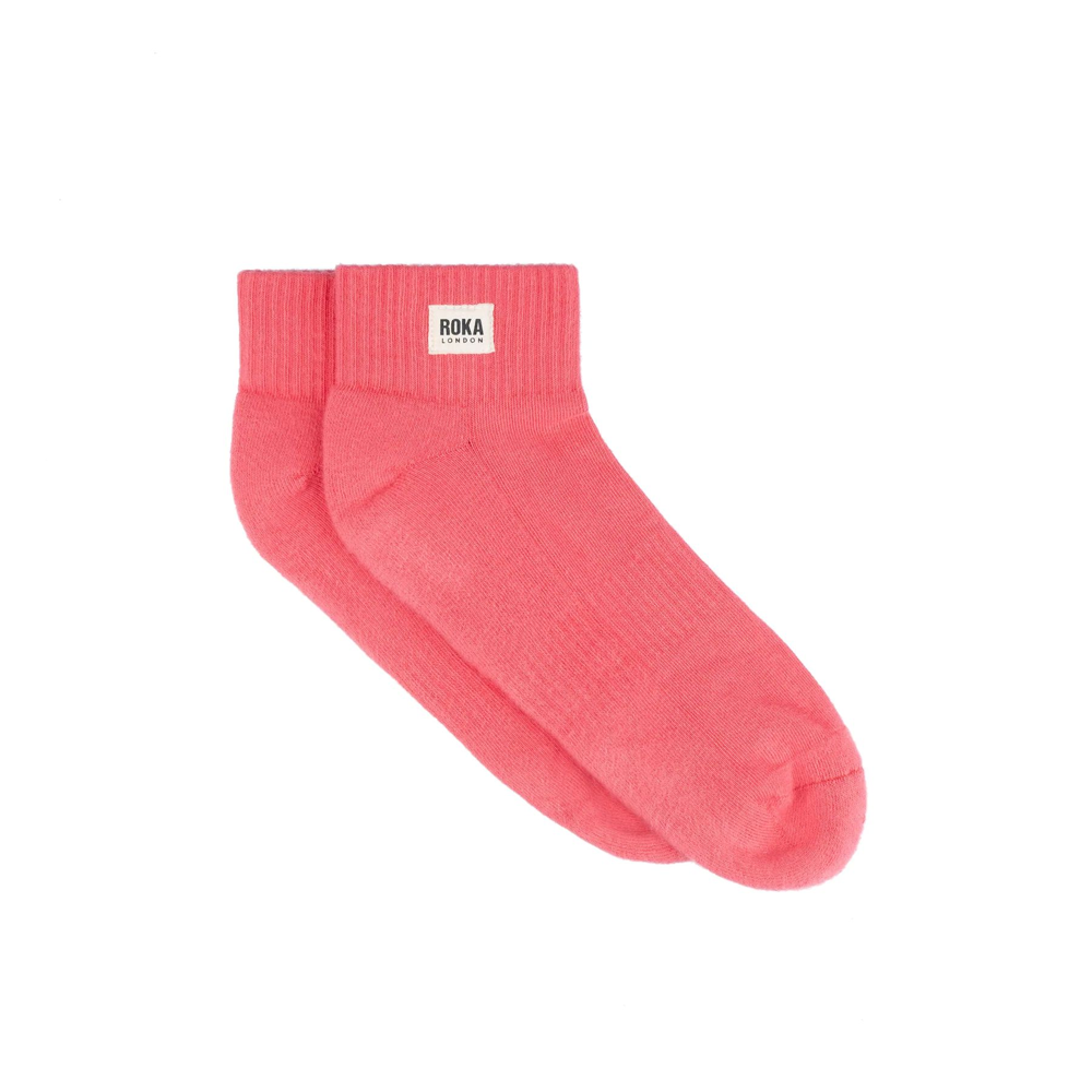 Roka - Wembley Coral Crop Sock Womens Organic Cotton - Socks