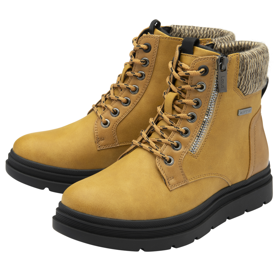 Lotus - Saundra - Mustard  - Boots
