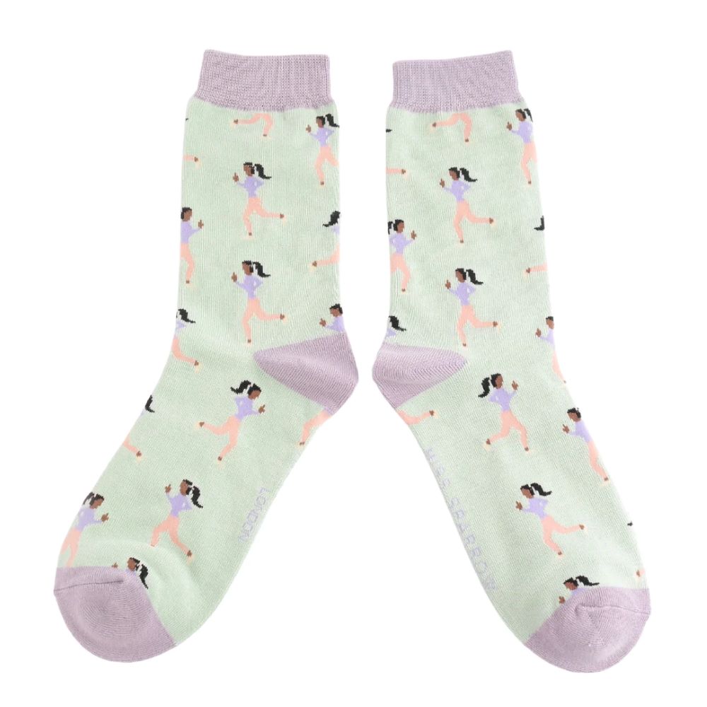 Miss Sparrow - Jogging Socks - Mint - Socks