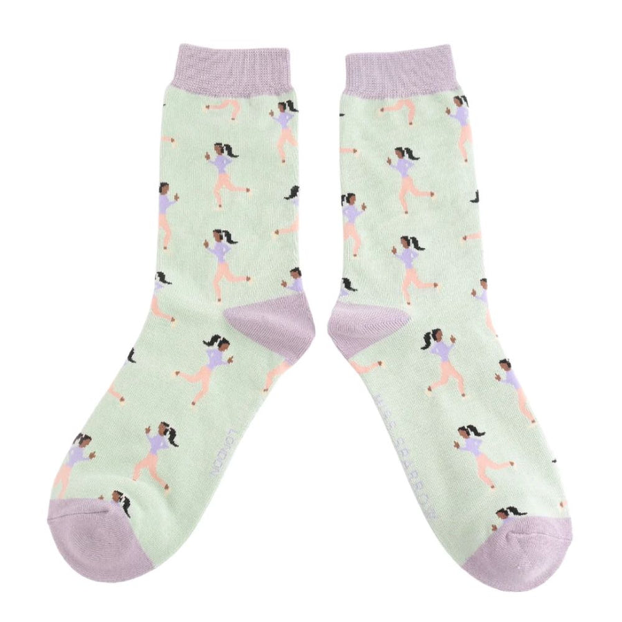 Miss Sparrow - Jogging Socks - Mint - Socks