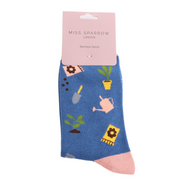 Miss Sparrow - In The Allotment - SKS468Denim - Socks