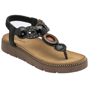 Lotus - Alcina - Black - Sandals