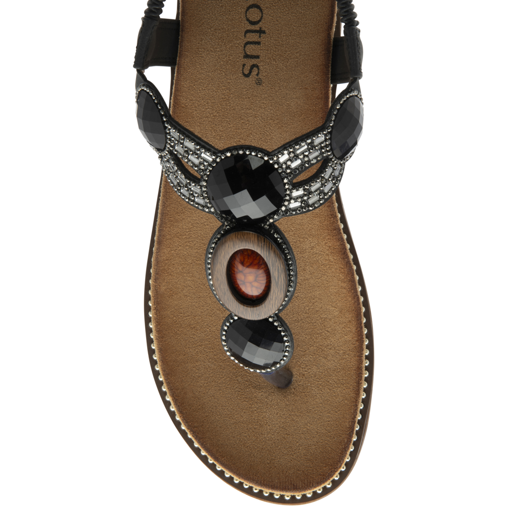 Lotus - Alcina - Black - Sandals