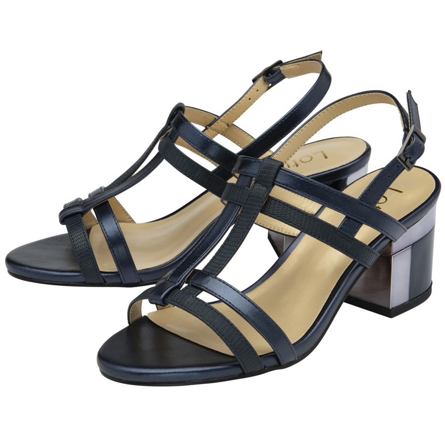 Lotus - Mirella - Navy Matt - Sandals