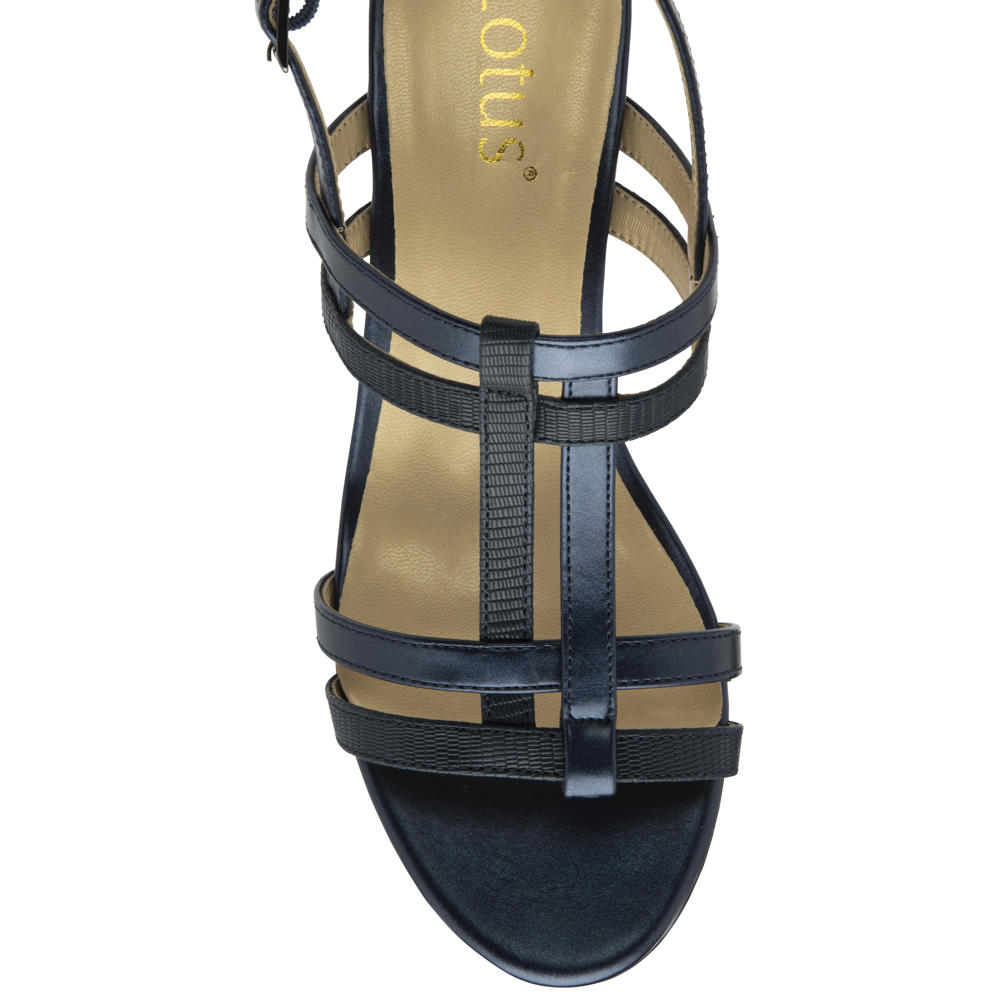 Lotus - Mirella - Navy Matt - Sandals