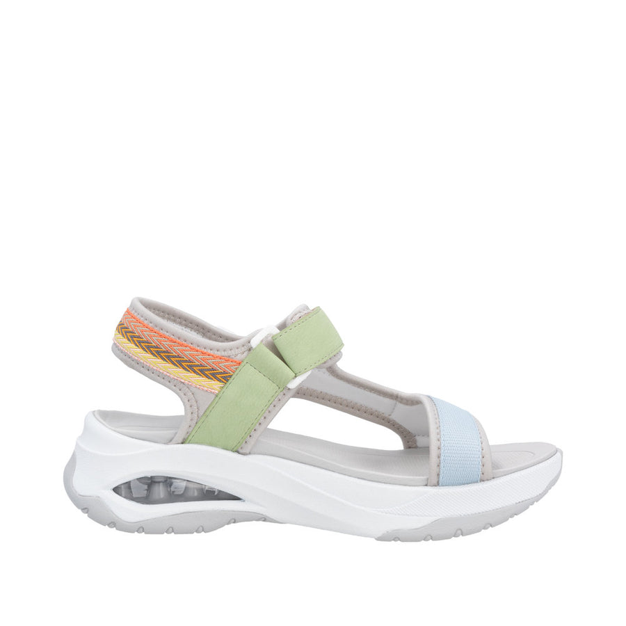 Rieker Sport - W3151-90 - Perlcloud/Ciel/Orange-Multi/Lightmint - Sandals