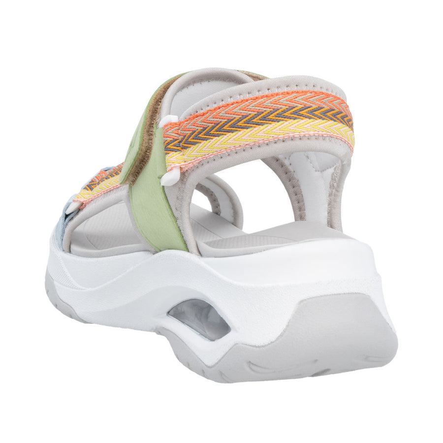Rieker Sport - W3151-90 - Perlcloud/Ciel/Orange-Multi/Lightmint - Sandals