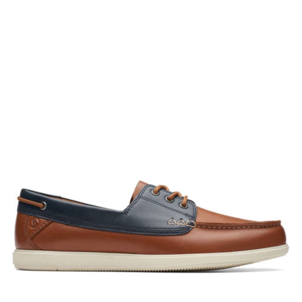 Clarks - Bratton Boat - Dark Tan Combi - Shoes