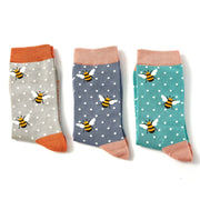 Miss Sparrow - Bumble Bees Socks Box - Mixed - Socks