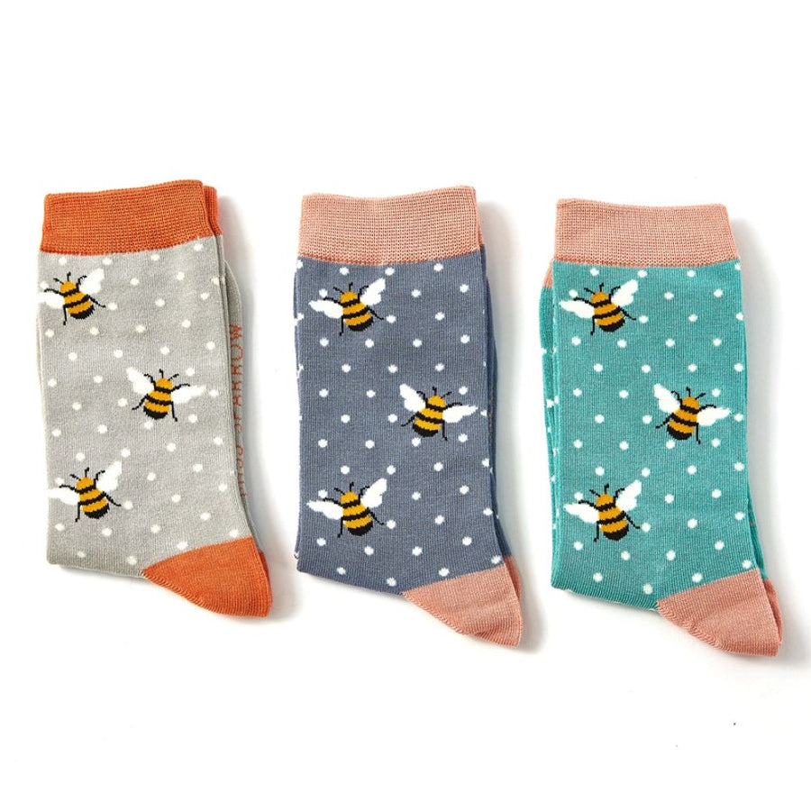 Miss Sparrow - Bumble Bees Socks Box - Mixed - Socks