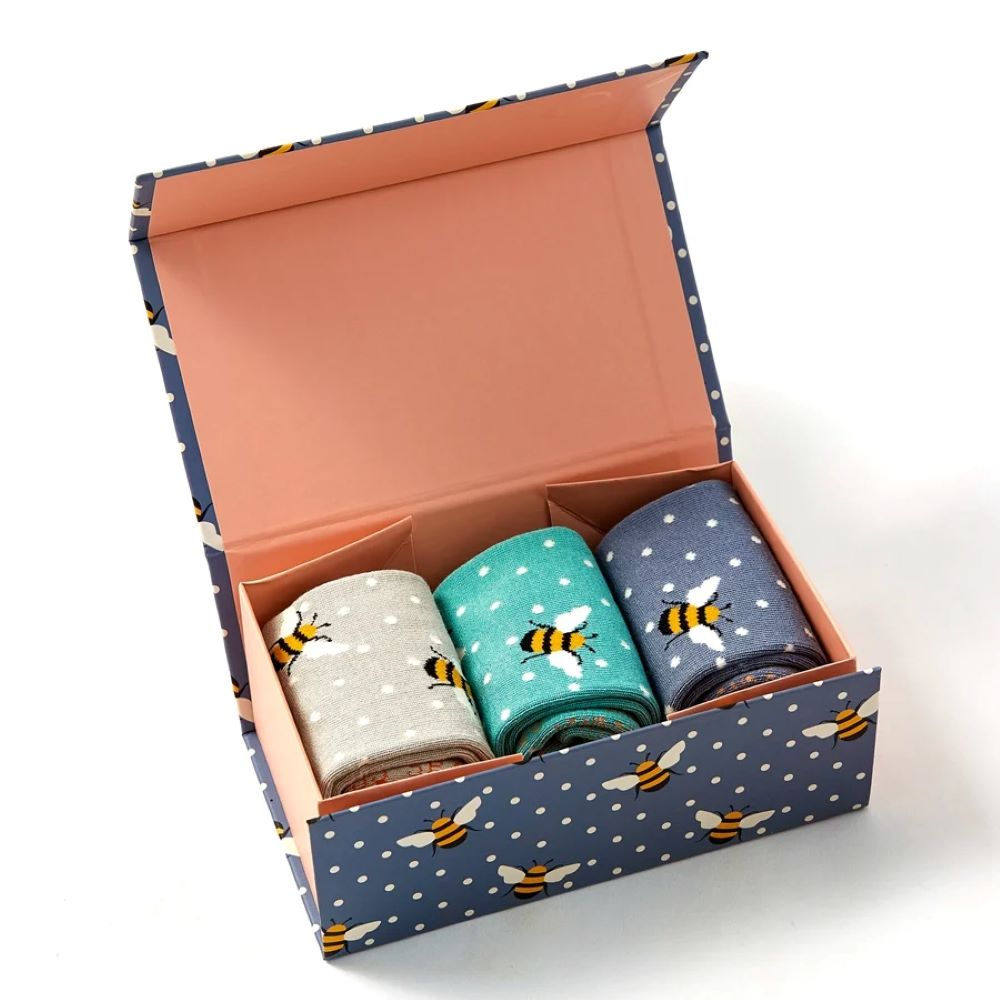 Miss Sparrow - Bumble Bees Socks Box - Mixed - Socks