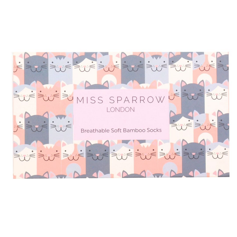 Miss Sparrow - Happy Cats Socks Box - Mixed - Socks
