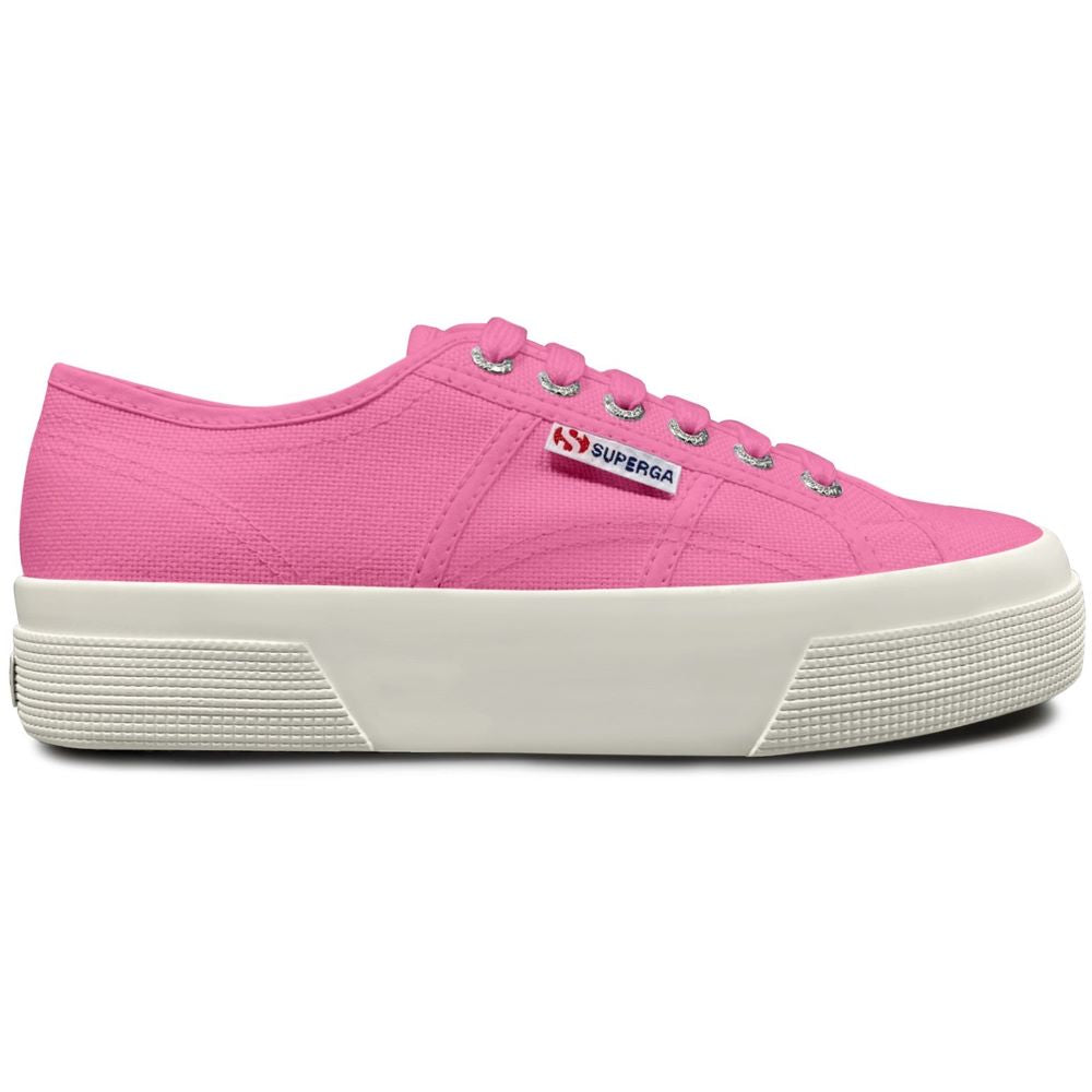Pink Superga Plimsolls Womens Superga 2740 Platform Pink Fuchsia