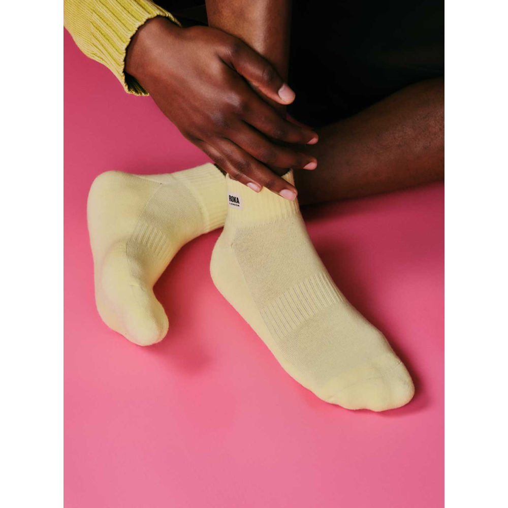 Roka - Wembley Lemonade Crop Sock Womens Organic Cotton - Socks