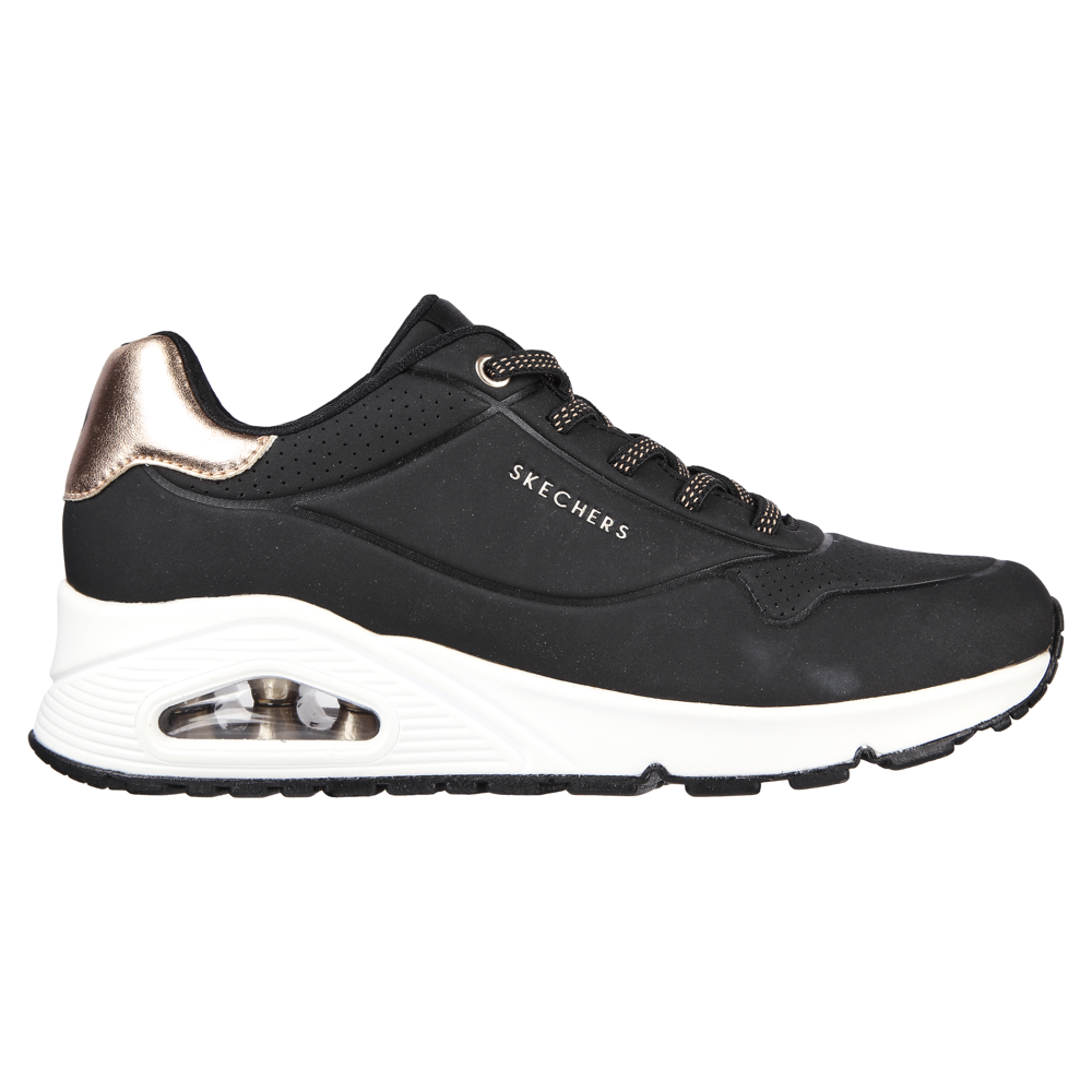 Skechers Uno Black Trainers