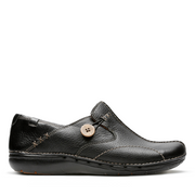 Clarks - Un Loop - Black Leather - Shoes