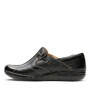 Clarks - Un Loop - Black Leather - Shoes