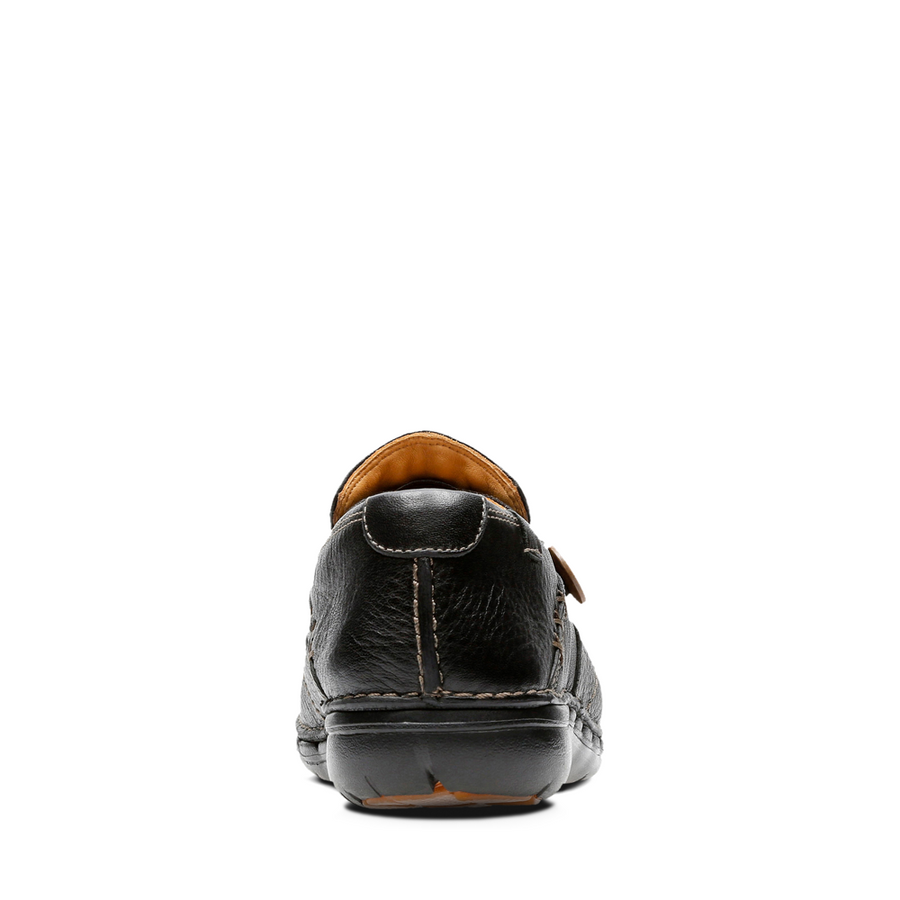 Clarks - Un Loop - Black Leather - Shoes