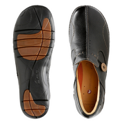 Clarks - Un Loop - Black Leather - Shoes