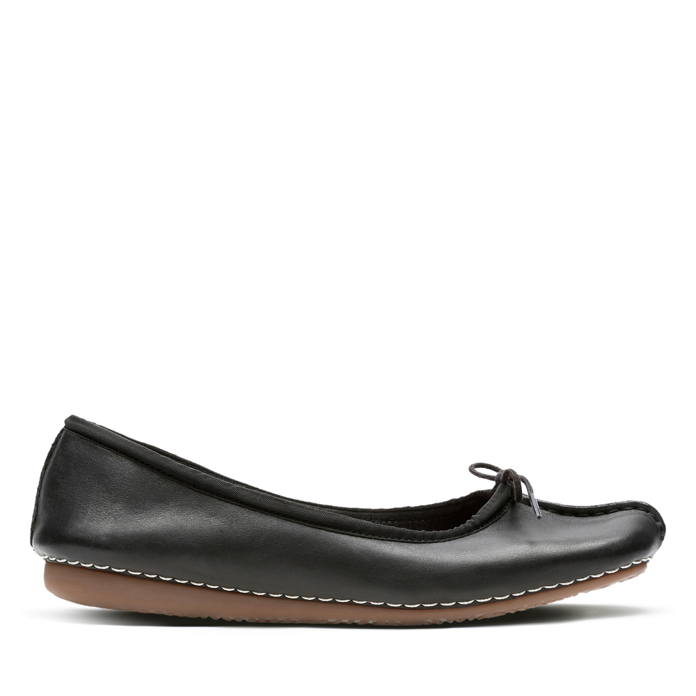Clarks - Freckle Ice - Black Leather - Shoes