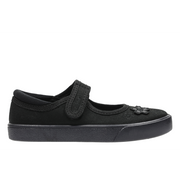 Clarks - Hopper Go - Black Fabric - Canvas Shoes