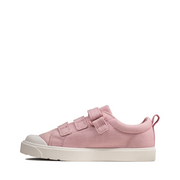 Clarks - City Vibe K - Pink Canvas - Canvas Shoes