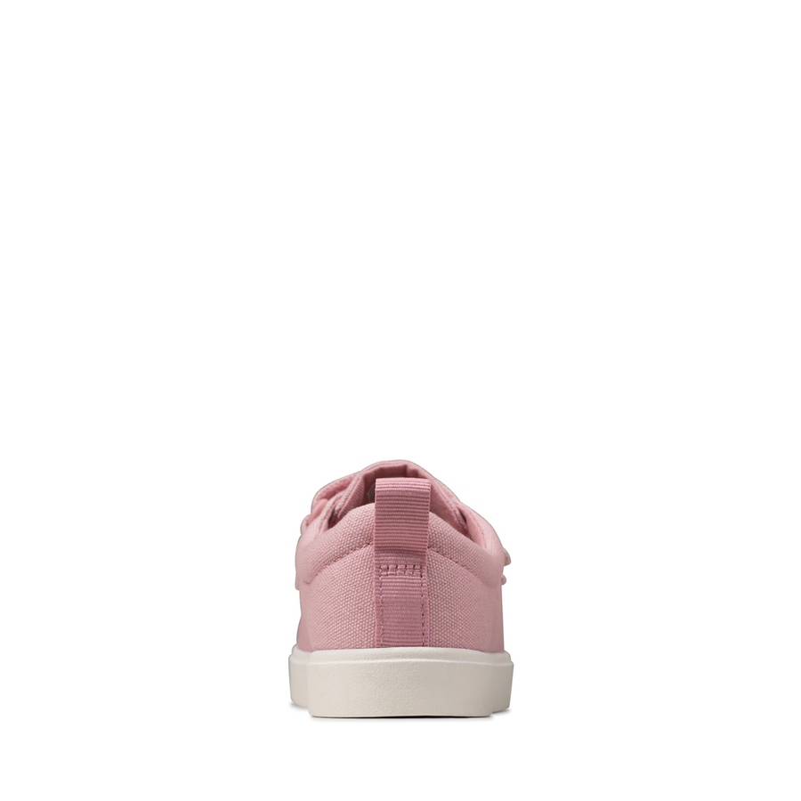 Clarks - City Vibe K - Pink Canvas - Canvas Shoes
