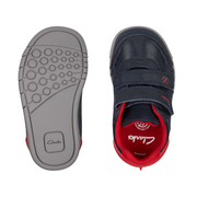 Clarks - Rex Play T - Navy/Red Leather - Shoes