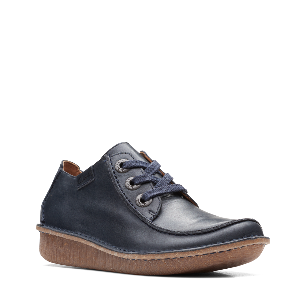 Clarks - Funny Dream - Navy Leather - Shoes