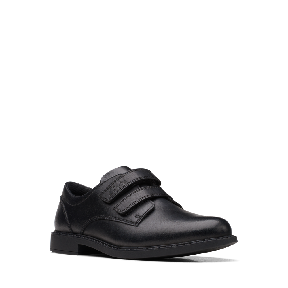 Clarks - Scala Pace O - Black Leather - School Shoes