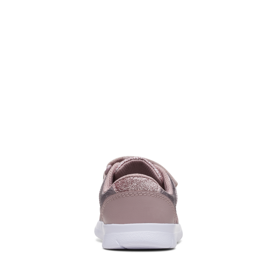 Clarks - Ath Sonar T. - Pink Sparkle Leather - Trainers