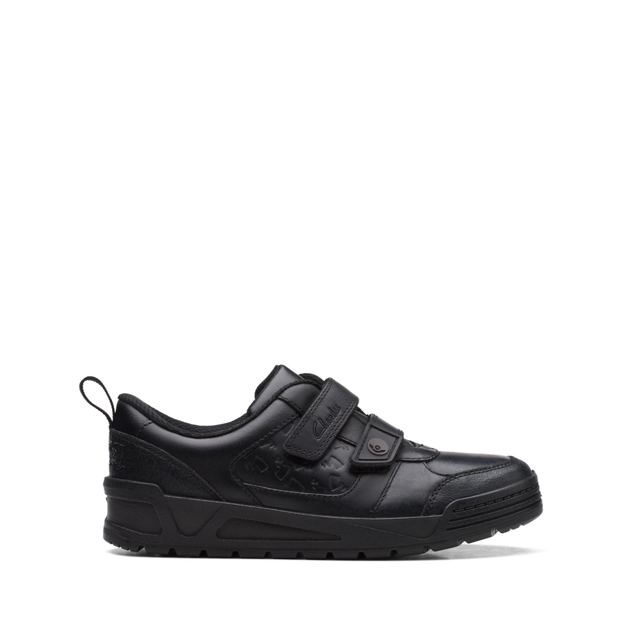 Clarks - Palmer Mist O - Black Leather - School Shoes