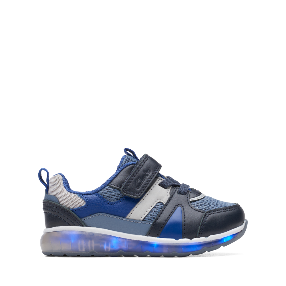 Clarks light up hot sale trainers