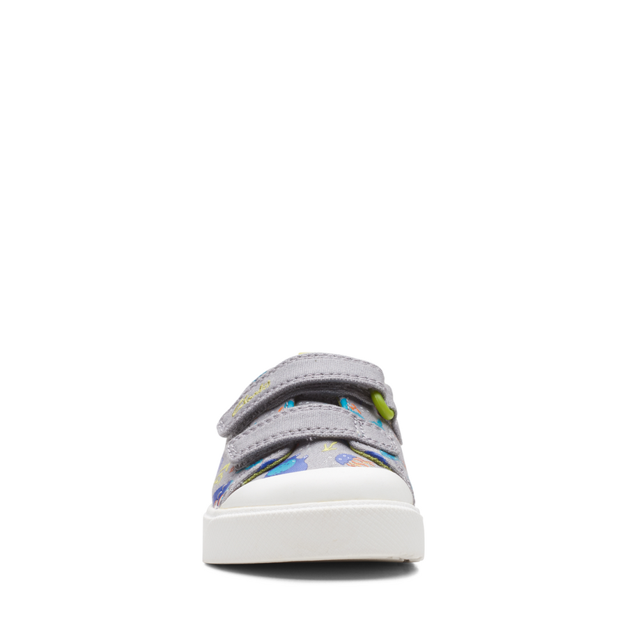 Clarks - City Bright T - Grey Combi - Canvas Shoes
