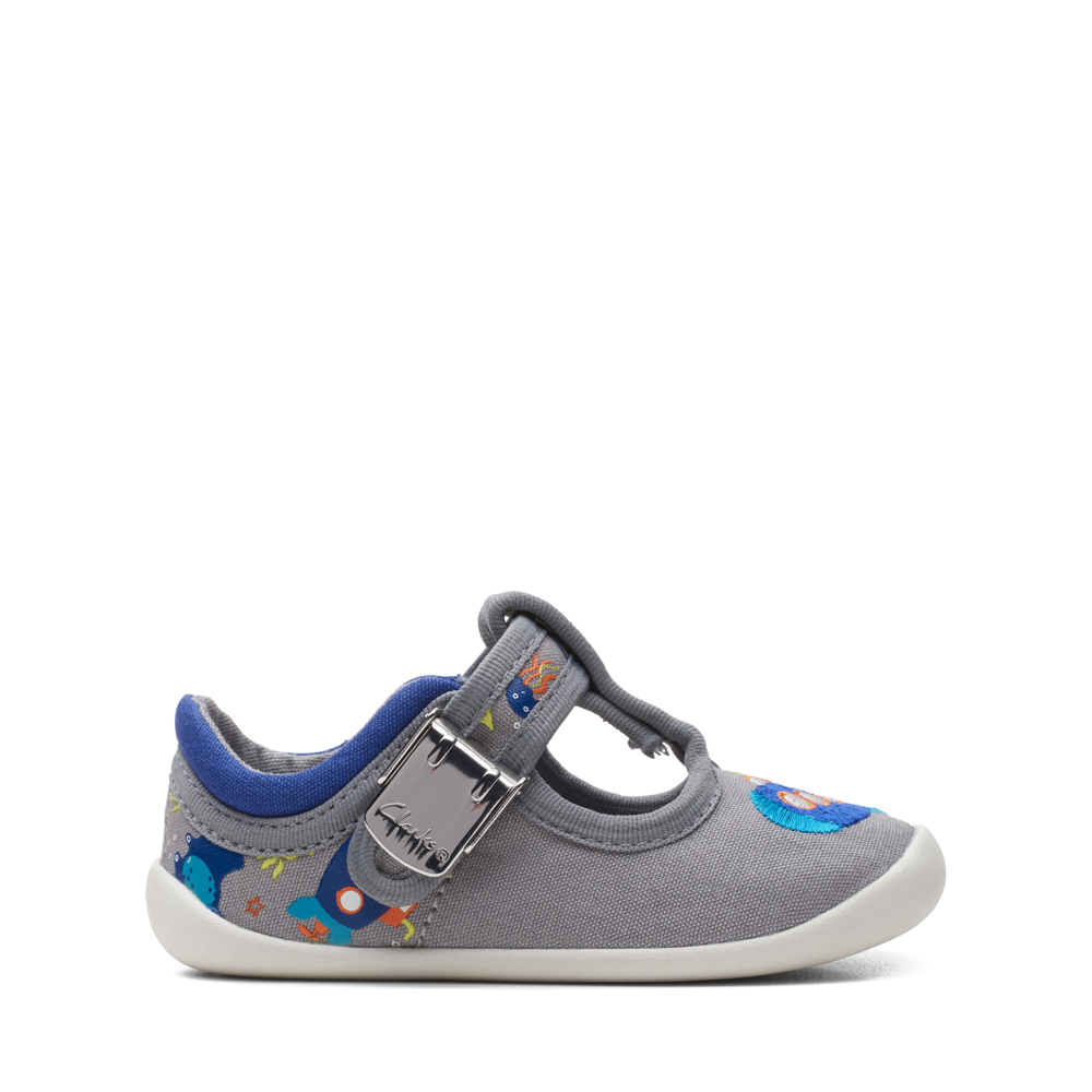 Clarks - Roamer Sun T - Grey Canvas - Canvas Shoes