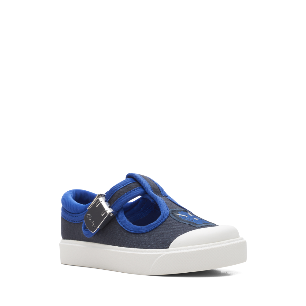 Clarks - City Dance T - Navy Canvas - Canvas Shoes