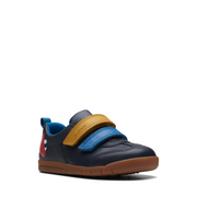 Clarks - Den Play T - Navy Leather - Shoes