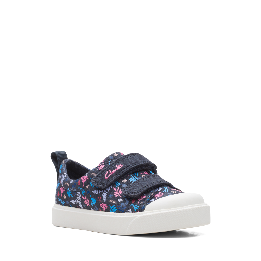 Clarks - City Bright T. - Navy Canvas - Canvas Shoes