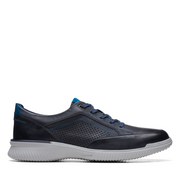 Clarks - Donaway Run - Navy Leather - Shoes