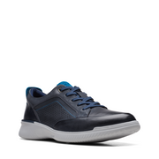 Clarks - Donaway Run - Navy Leather - Shoes