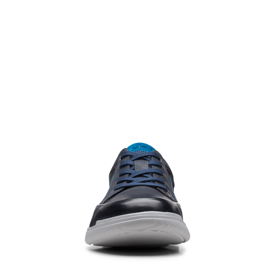 Clarks - Donaway Run - Navy Leather - Shoes