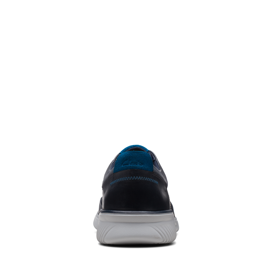 Clarks - Donaway Run - Navy Leather - Shoes