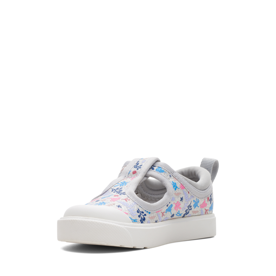 Clarks - City Dance T. - Silver Combi - Canvas Shoes