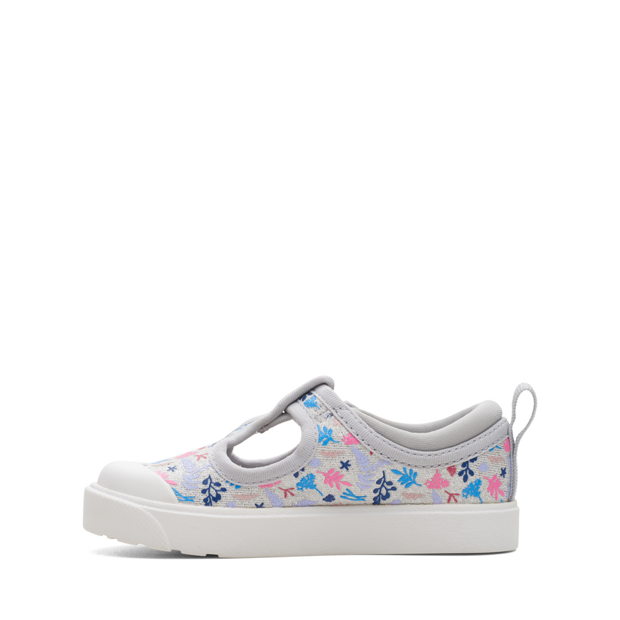 Clarks - City Dance T. - Silver Combi - Canvas Shoes