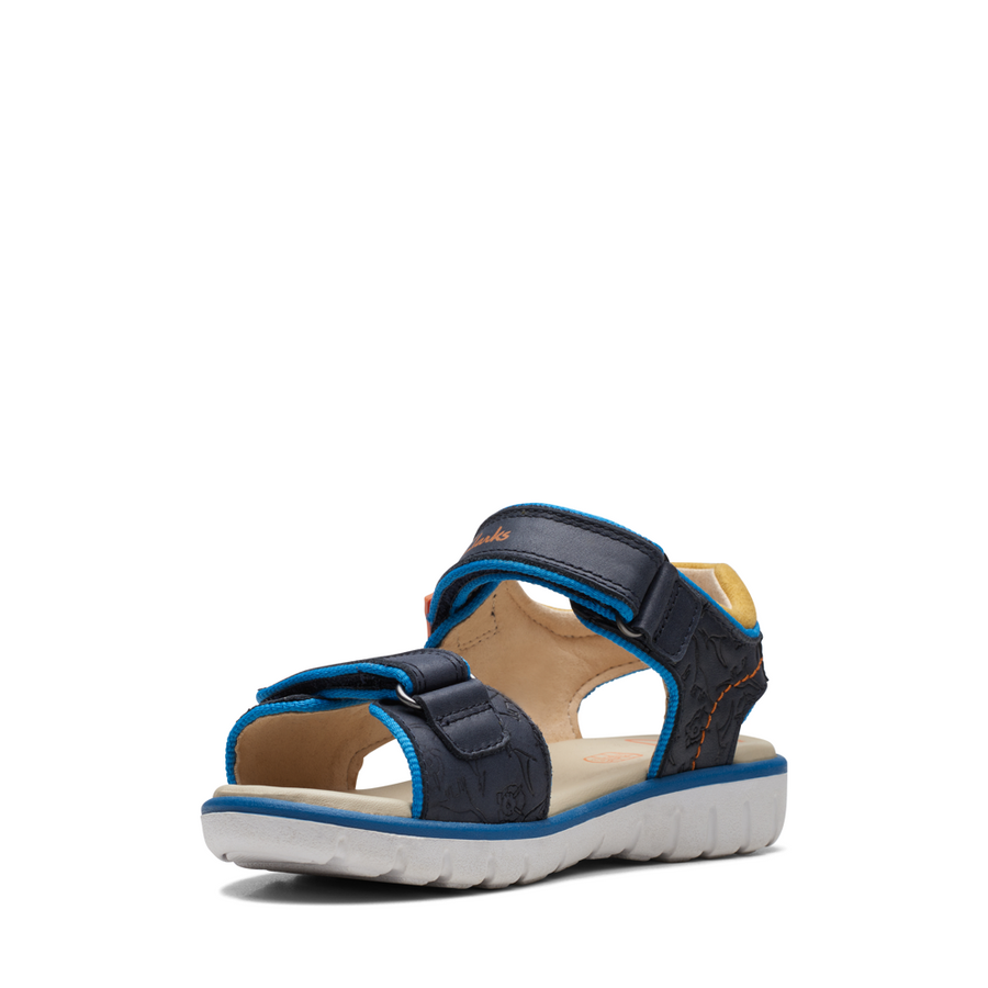 Clarks - Roam Plane K - Navy Leather - Sandals