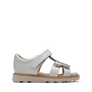 Clarks - Crown Beat T. - White Patent - Sandals